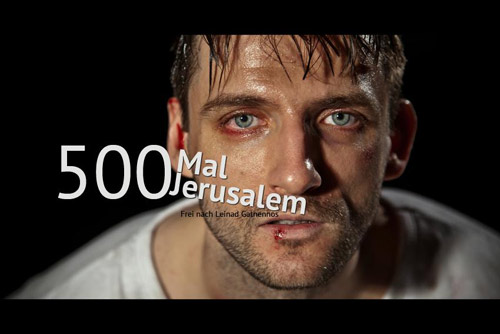 500 Mal Jerusalem Plakat